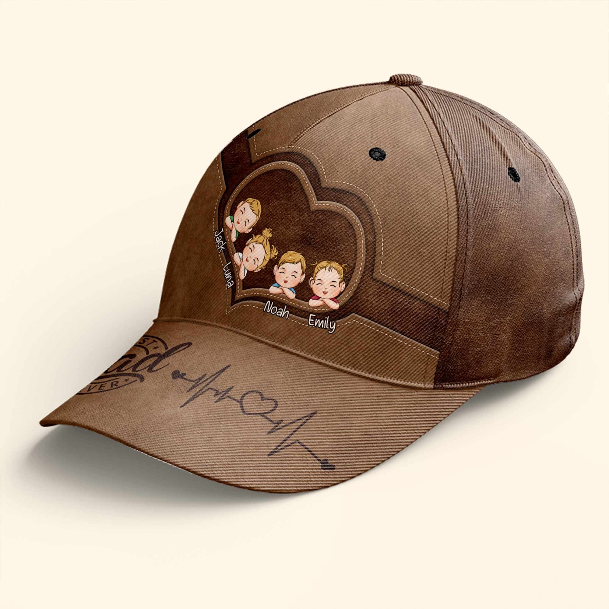 Best Dad Ever - Personalized Classic Cap - Gift For Husband 3