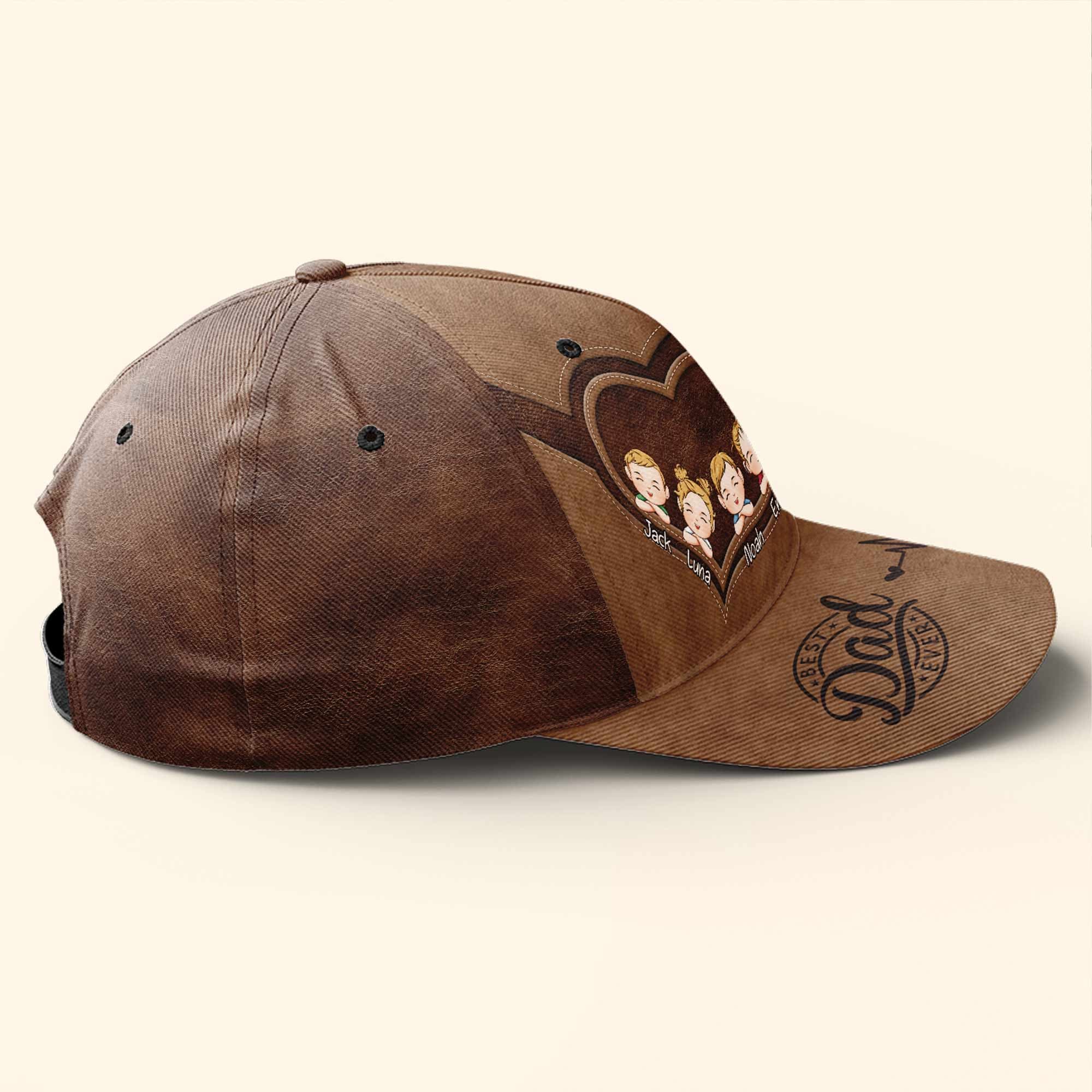 Best Dad Ever - Personalized Classic Cap - Gift For Husband 4