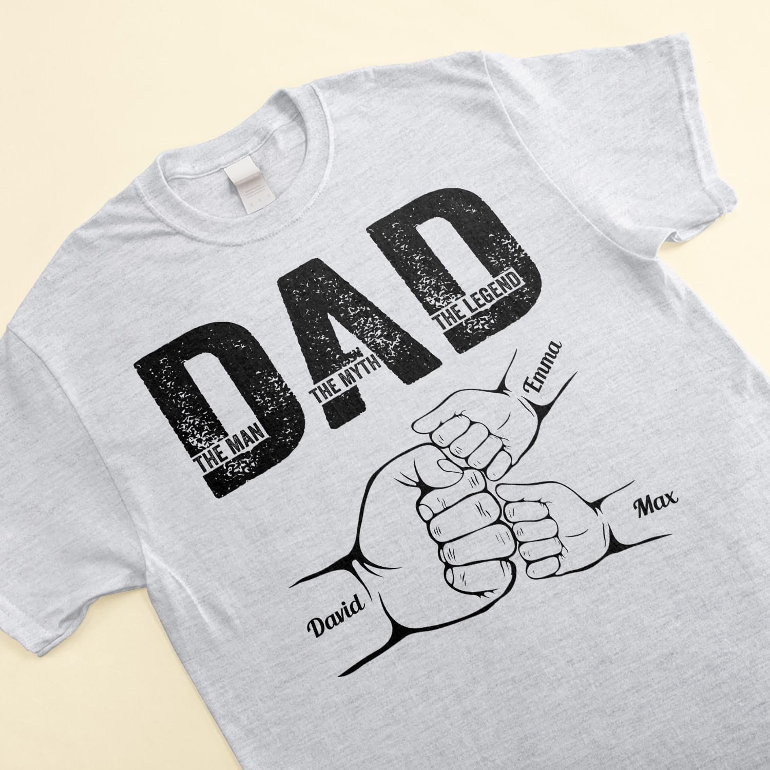 Dad The Man The Myth The Legend - Personalized Shirt Father's Day 3