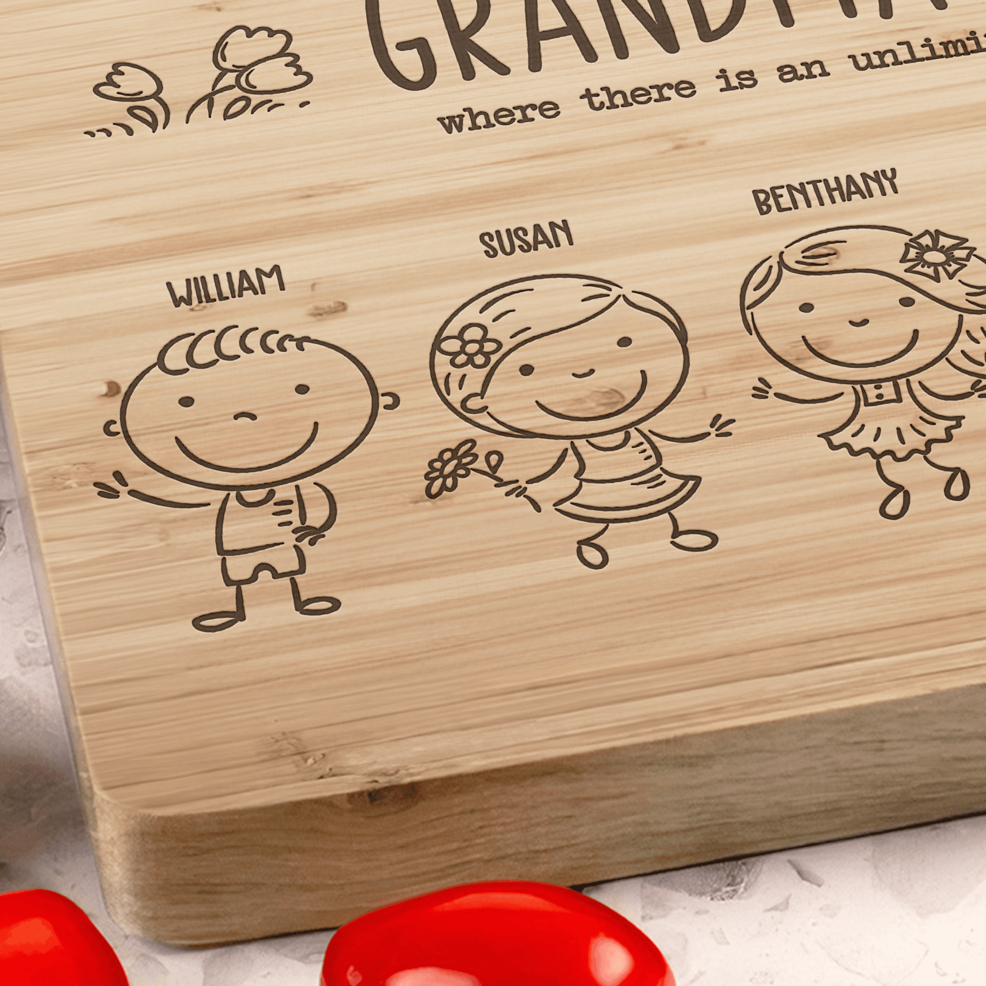 Grandma's Kitchen - Personalized Cutting Board 3