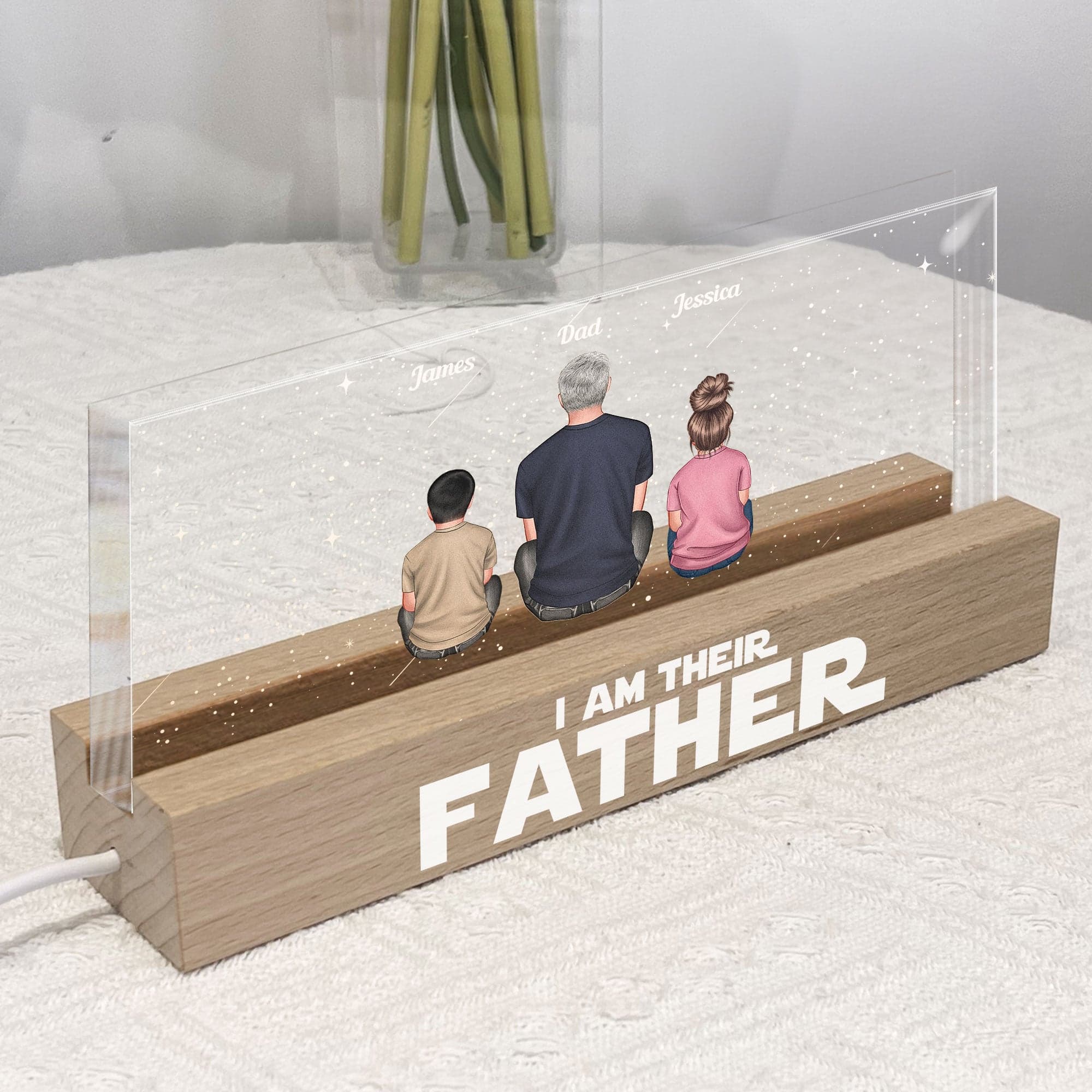I Am Their Father - Personalized LED Night Light 2