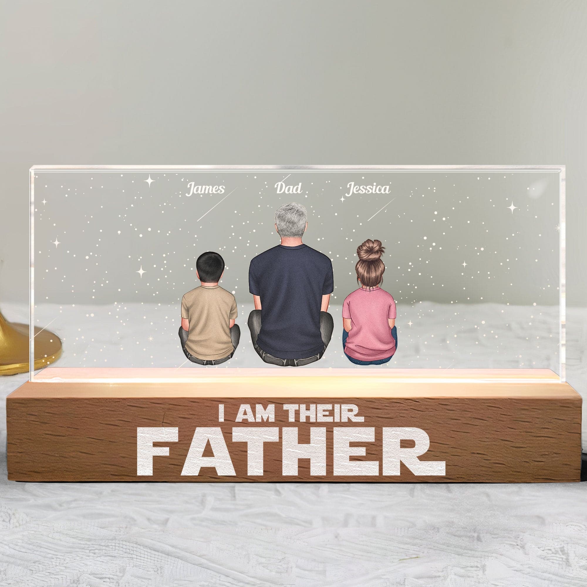 I Am Their Father - Personalized LED Night Light 4