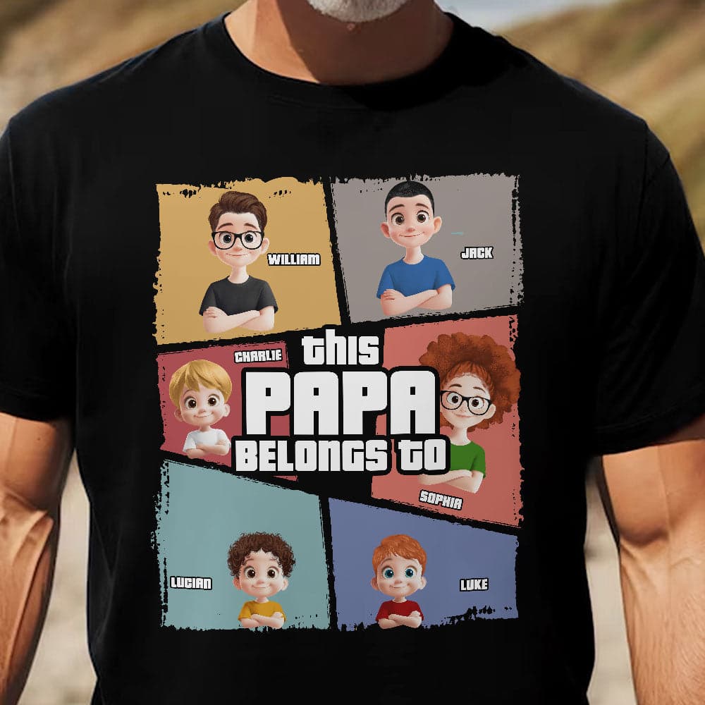 This Grandpa Belongs To - Personalized Shirt - Gift For Grandpa 2